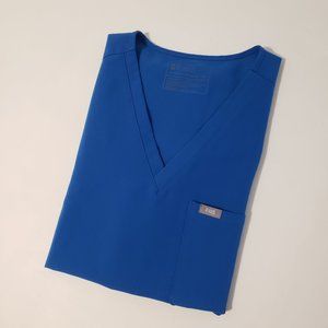 FIGS Royal Blue Catarina One-Pocket Scrub Top XXL